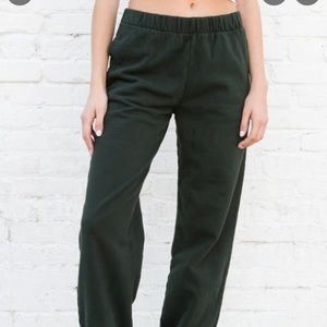 Brandy Melville Green Sweatpants